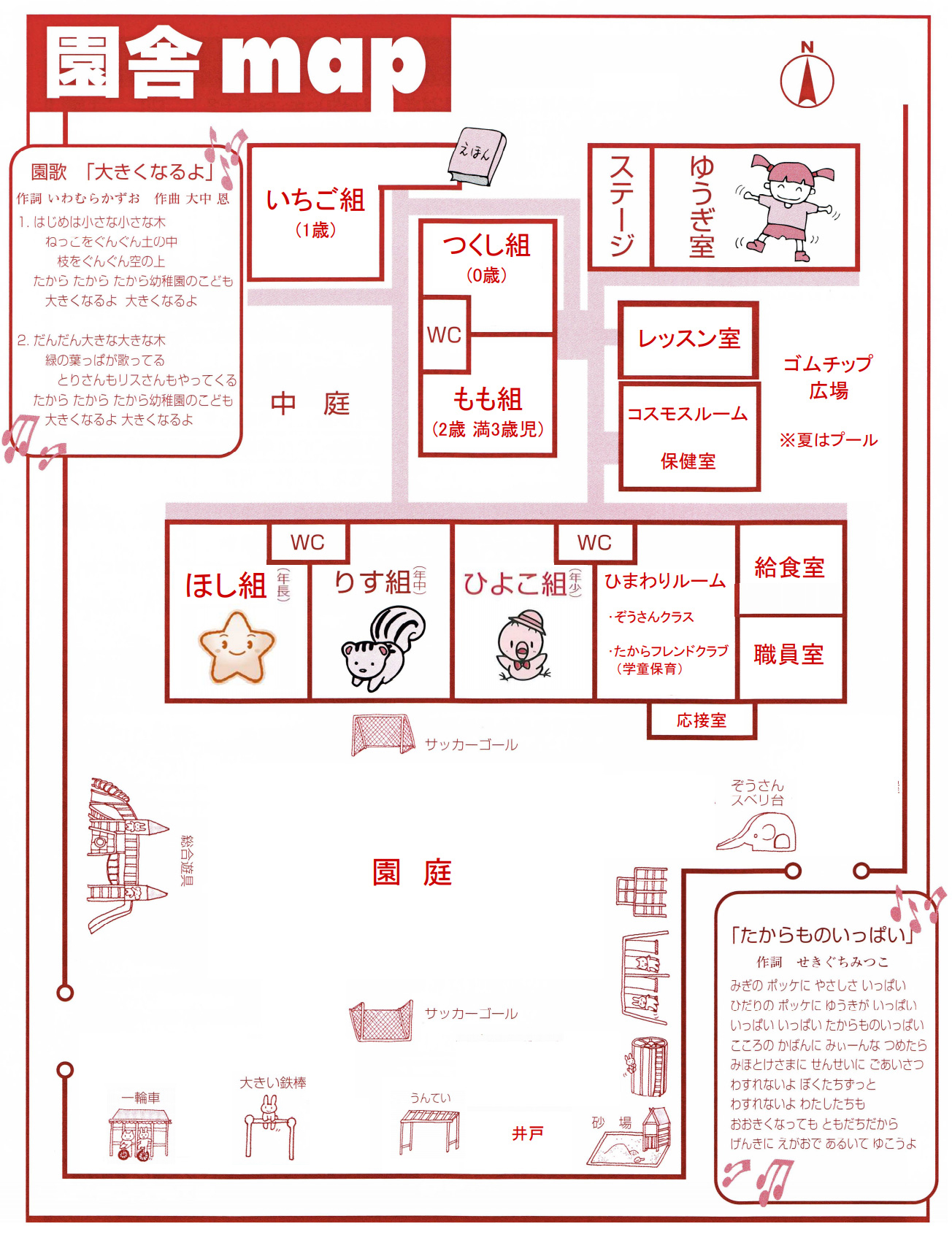 たから幼稚園　園舎マップ