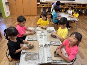 益子焼体験(幼児組)
